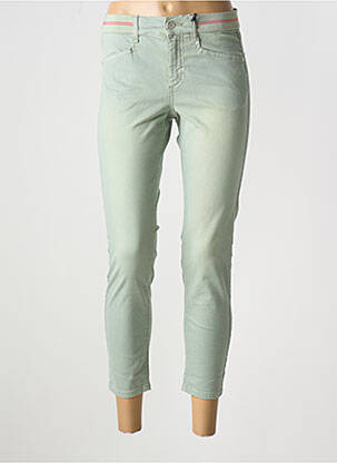 Pantalon 7/8 taille élastique vert ANGELS femme