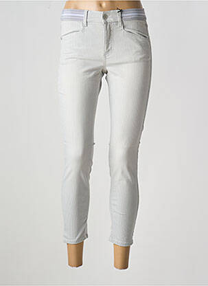 Pantalon slim taille élastique gris ANGELS femme