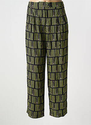 Pantalon droit taille élastique noir KING LOUIE femme