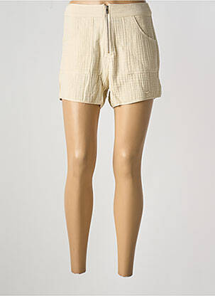 Short coupe droite beige LPB femme