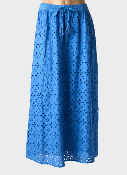 Jupe longue bleu COLINE pour femme