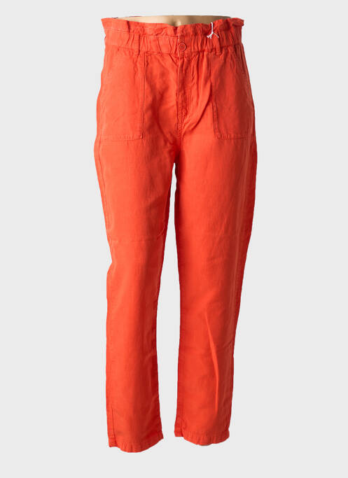 Pantalon droit orange HAPPY pour femme