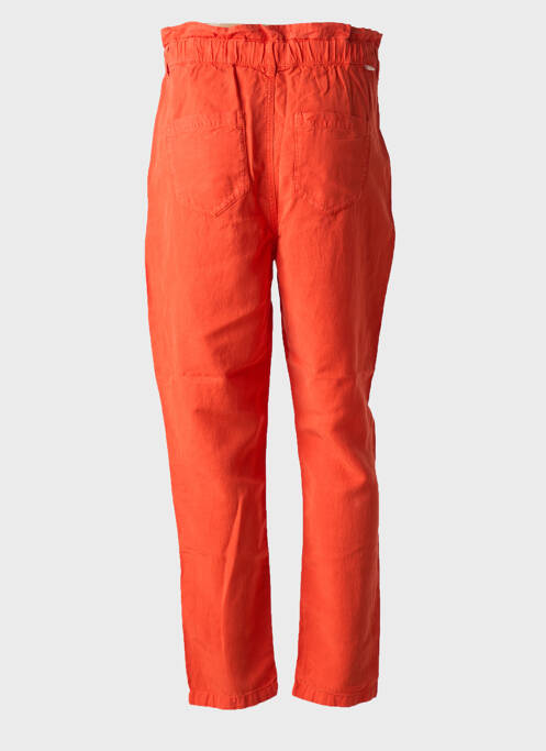 Pantalon droit orange HAPPY pour femme