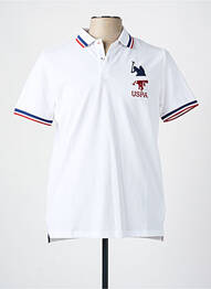 Polo coupe cintrée manches courtes blanc U.S. POLO ASSN homme