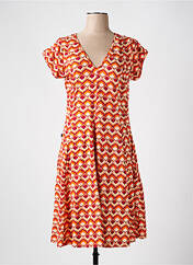 Robe mi-longue orange KALIYOG pour femme seconde vue