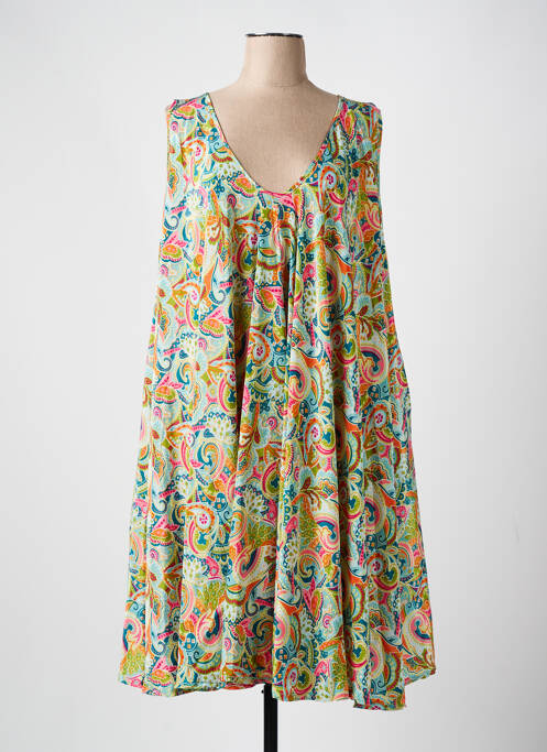 Robe mi-longue vert ALLER SIMPLEMENT pour femme