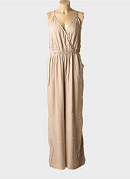Combi-pantalon fines bretelles fines bretelles beige MOLLY BRACKEN femme