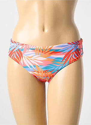 Bas de maillot de bain imprimé fantaisie culotte orange MOLLY BRACKEN femme