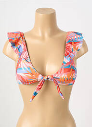Haut de maillot de bain haut soutien-gorge moulé haut soutien-gorge moulé orange MOLLY BRACKEN femme