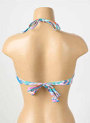 Haut de maillot de bain fermeture liens à nouer haut bandeau vert MOLLY BRACKEN femme