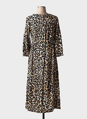 Robe longue coupe cintrée manches 3/4 noir STREET ONE femme
