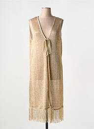 Gilet sans manche col v or NEKANE femme