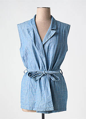 Blazer coupe cintrée bleu GEISHA femme