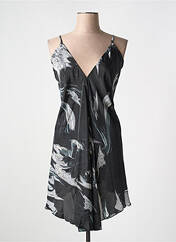 Robe mi-longue noir LARAETHNICS pour femme seconde vue