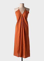 Robe mi-longue orange LARAETHNICS pour femme seconde vue