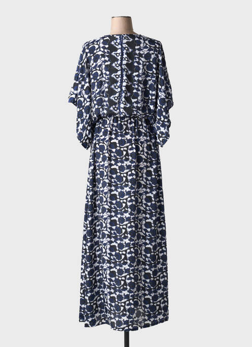 Robe longue bleu LARAETHNICS pour femme