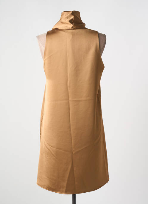 Robe mi-longue marron IMPERIAL pour femme