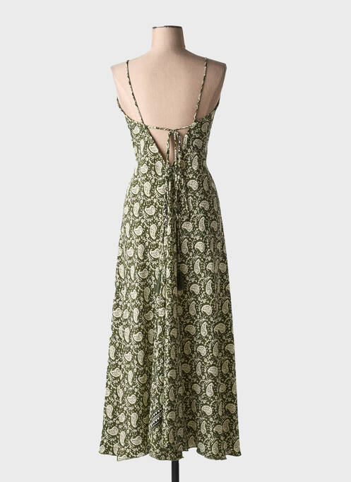 Robe mi-longue vert LARAETHNICS pour femme