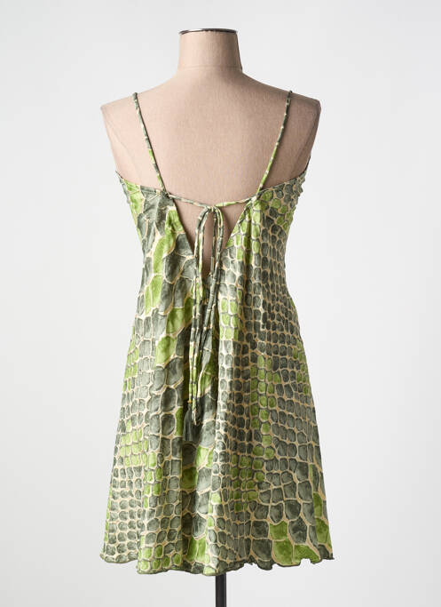 Robe mi-longue vert LARAETHNICS pour femme