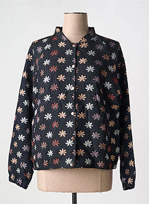 Veste casual poches bleu GEISHA femme