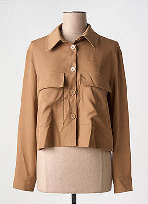 Veste casual coupe droite marron PLEASE femme