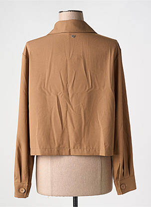 Veste casual coupe droite marron PLEASE femme