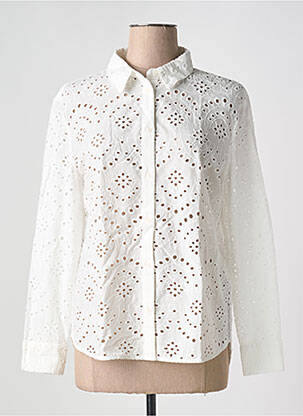 Chemisier coupe droite manches longues blanc STREET ONE femme