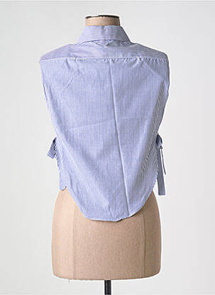 Chemisier coupe droite sans manche bleu IMPERIAL femme