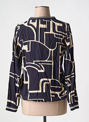 Blouse tissage popeline manches longues noir STREET ONE femme