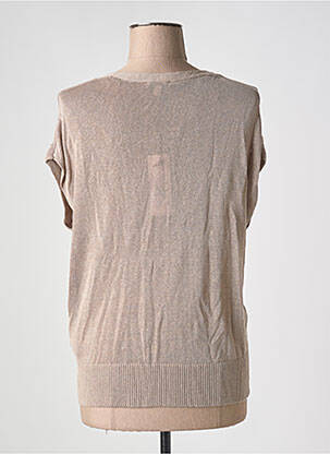 Pull col v manches courtes marron STREET ONE femme