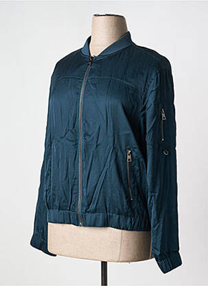 Blouson effet matière satinée vert STREET ONE femme