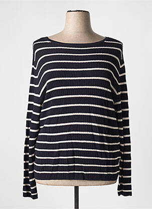 Pull col bateau manches longues bleu STREET ONE femme