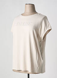T-shirt sérigraphie manches courtes beige STREET ONE femme