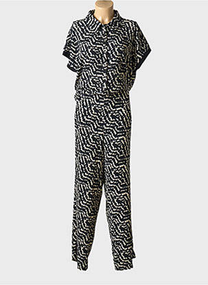 Combi-pantalon fermeture boutonnée sur le devant manches courtes noir STREET ONE femme