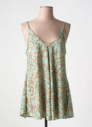 Tunique manches longues bleu LARAETHNICS pour femme