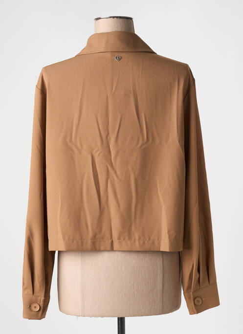 Veste casual coupe droite marron PLEASE femme