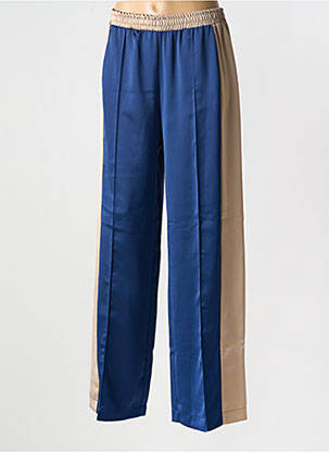 Pantalon droit taille élastique bleu IMPERIAL femme