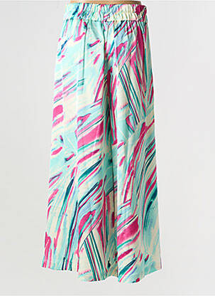 Pantalon large tissage popeline taille normale rose NEKANE femme
