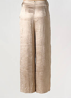 Pantalon large fermeture zip latéral taille normale or NEKANE femme