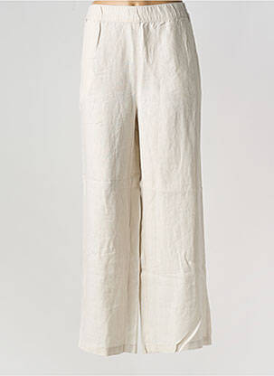 Pantalon droit taille élastique taille normale beige STREET ONE femme