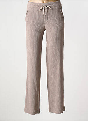 Pantalon droit stretch taille normale marron STREET ONE femme