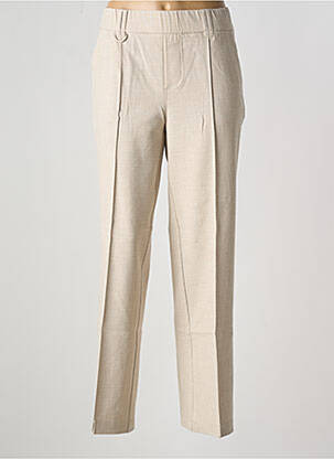 Pantalon droit stretch taille normale beige STREET ONE femme