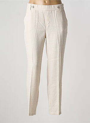 Pantalon slim taille élastique taille normale beige STREET ONE femme
