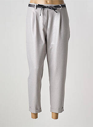 Pantalon 7/8 taille élastique taille normale gris PLEASE femme