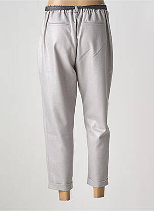 Pantalon 7/8 taille élastique taille normale gris PLEASE femme
