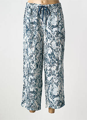 Pantalon 7/8 taille élastique taille normale bleu STREET ONE femme