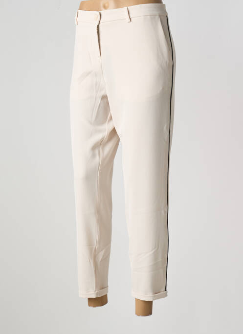 Pantalon 7/8 stretch taille normale beige IMPERIAL femme