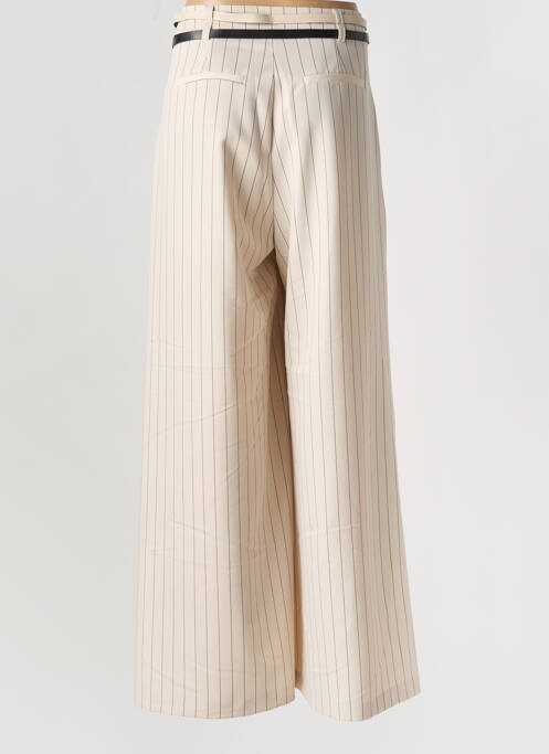 Pantalon large beige IMPERIAL pour femme