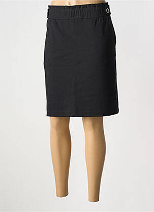 Jupe mi-longue coupe droite noir STREET ONE femme