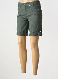 Bermuda tissage popeline taille normale vert STREET ONE femme